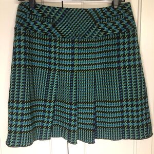 NWOT Anna Sui Wool Houndstooth Skirt